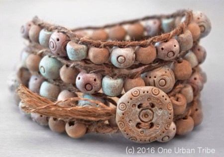 Rustic Wrap Bracelet by One Urban Tribe