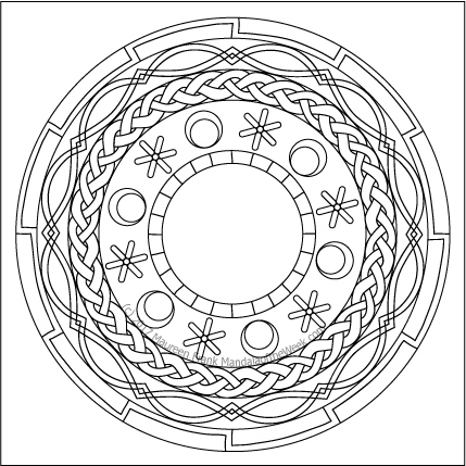 Floors Mandala to Color by me (Maureen Frank)