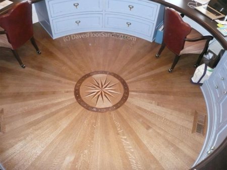 Medallion Wood Floor by DavesFloorSanding.com