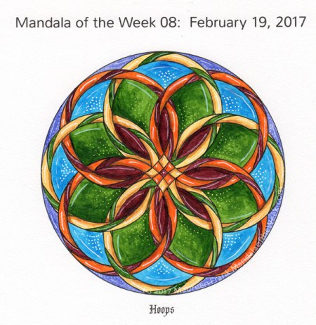 Hoops Mandala in Color by me (Maureen Frank)
