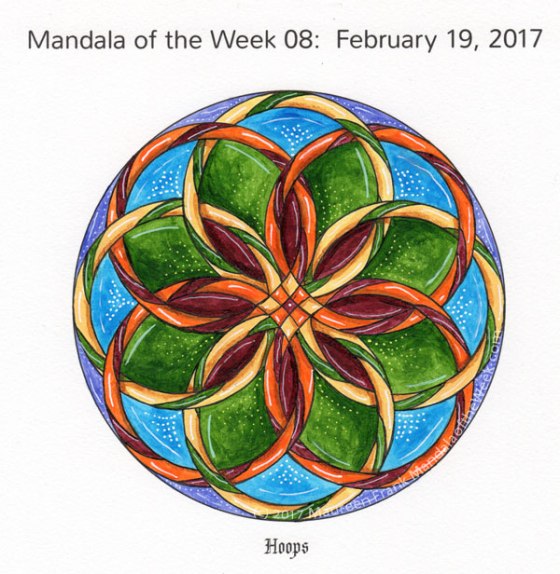 Hoops Mandala in Color by me (Maureen Frank)