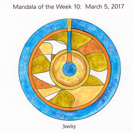 Jewelry Mandala in Color by me (Maureen Frank)