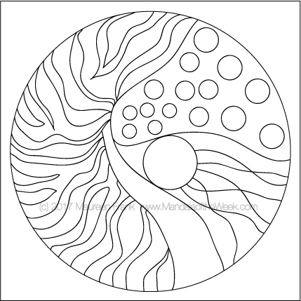 Nautilus Mandala to Color by me (Maureen Frank)