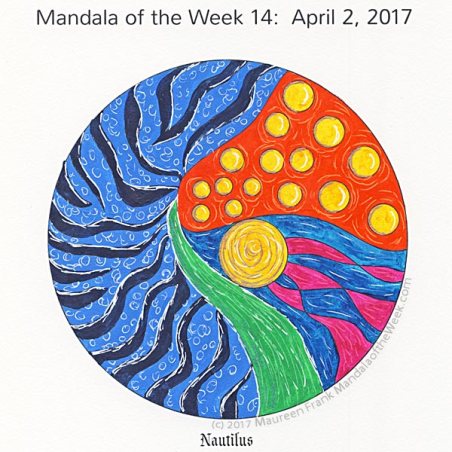 Nautilus Mandala in Color by me (Maureen Frank)