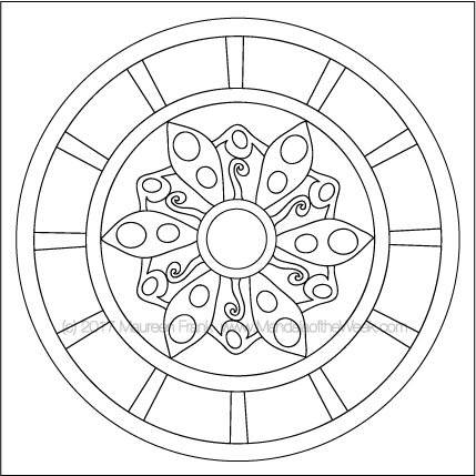 Opal Mandala to Color by me (Maureen Frank)
