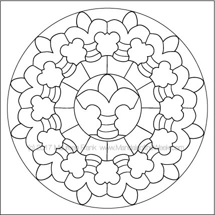 Plates Mandala to Color by me (Maureen Frank)