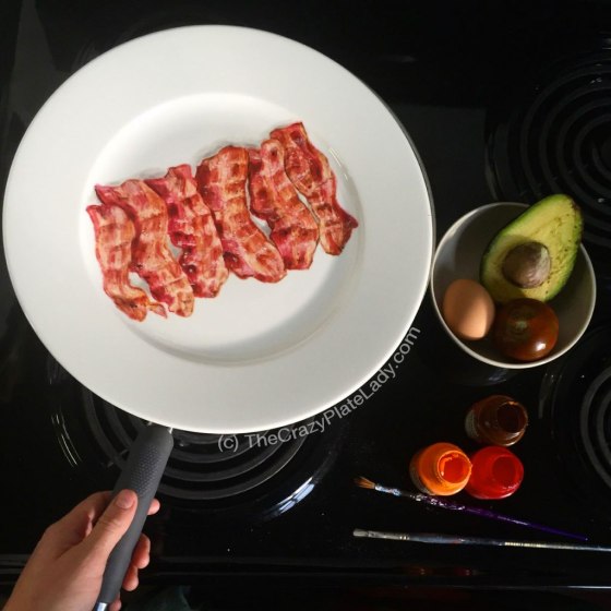 Plate of Bacon by Jacqueline Poirier