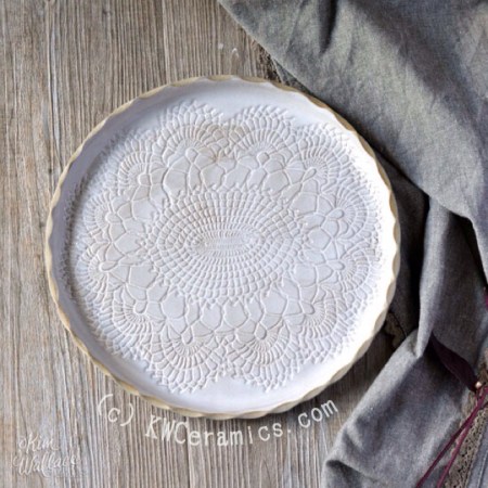 Eyeball Bouncers by Gomberg Kites International Vintage Lace Plate by Kim Wallace Ceramics