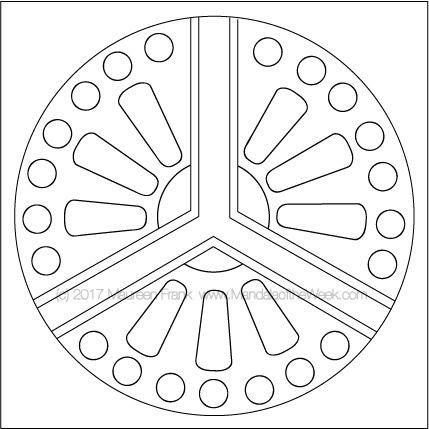 Tables Mandala to Color - designed by me (Maureen Frank)