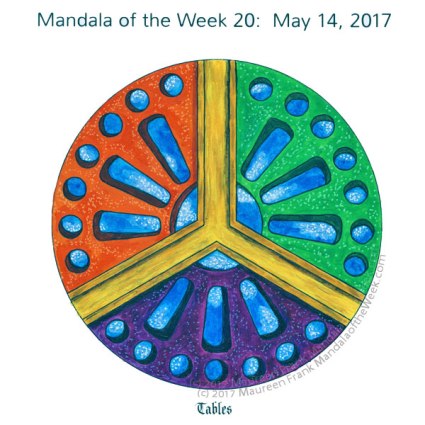 Tables Mandala in Color by me (Maureen Frank)