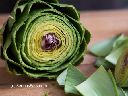 Sliced Artichoke - source: SeriousEats.com
