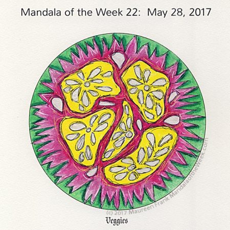 Veggies Mandala in Color by me (Maureen Frank)