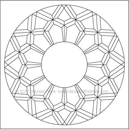 X-cellence Mandala to Color - designed by me (Maureen Frank)