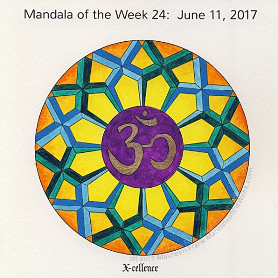 X-cellenceMandala in Color by me (Maureen Frank)