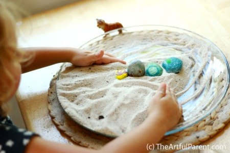DIY Zen Rock Garden from TheArtfulParent.com