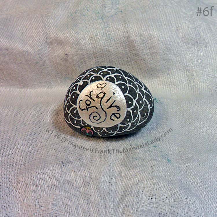 MMS Forgive: 6f - completed stone - back view