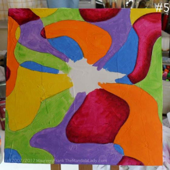 Bohemian Sunset Mandala Mandala of the Week red magenta doodle