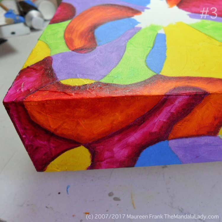 Bohemian Sunset Mandala - abstract art - doodle mandala - yellow - orange