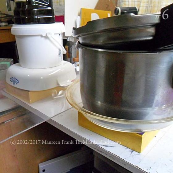 yellow and purple mandala - cosmic spirals mandala - gold trim -themandala lady