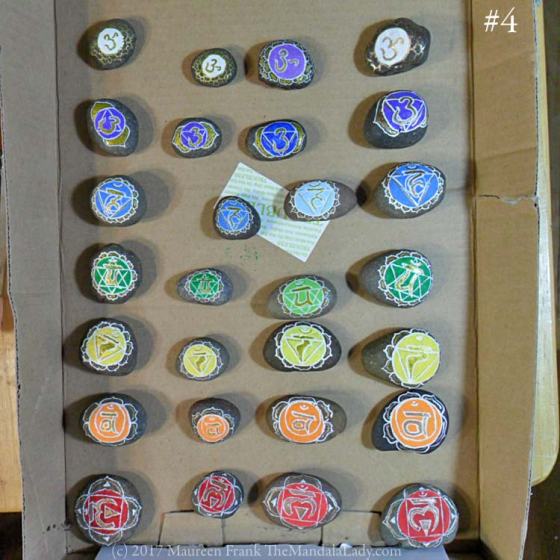 chakra meditation stone sets - the mandala lady - hand painted stones - mandala art