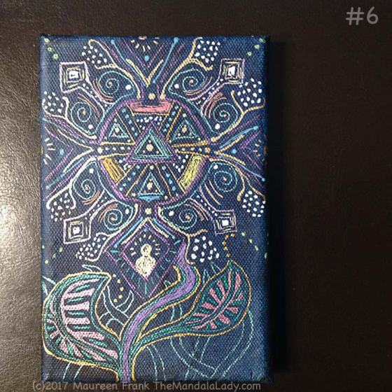 Observe Mandala - indigo - gel pens - patterns - aboriginal - Aztec