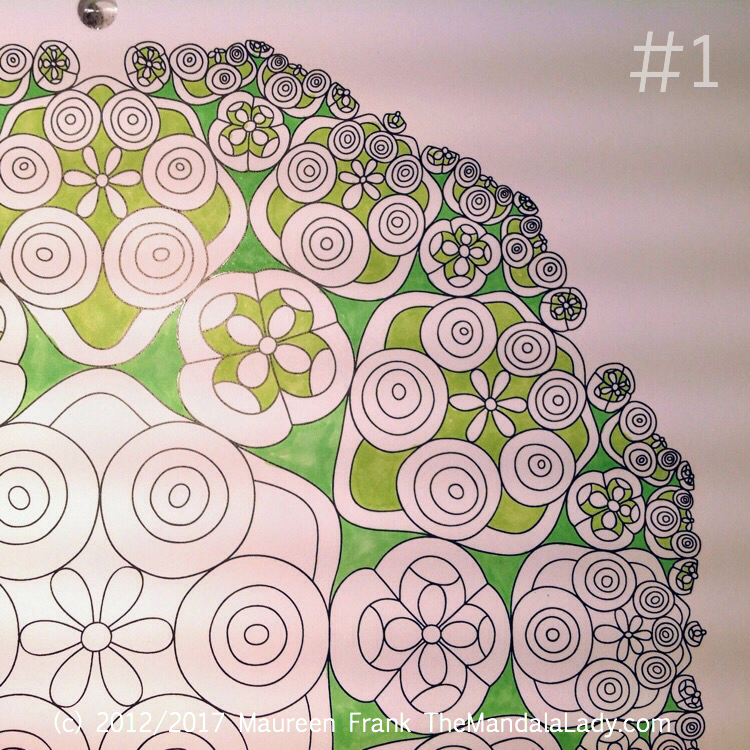 Taurus - Astrology - hyperbolic - tessellation - green - pink