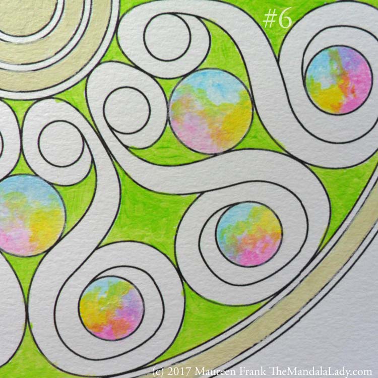 Double Spirals Mandala - The Mandala Lady - Mandala of the Month
