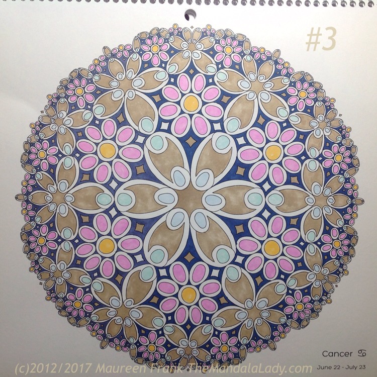 Astrological Sign of Cancer Mandala - The Crab