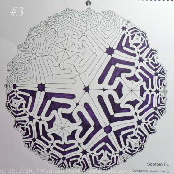 Astrological Sign of Scorpio Mandala - The Scorpion - The Mandala Lady