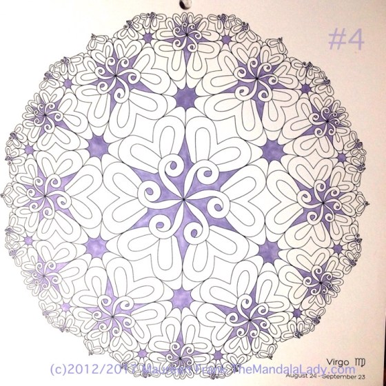 Astrological Sign of Virgo Mandala - The Virgin - The Mandala Lady