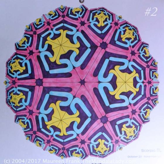 Astrological Sign of Scorpio Mandala - The Scorpion - The Mandala Lady