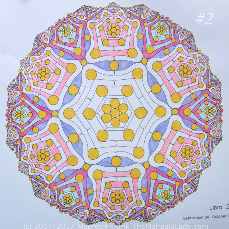 Astrological Sign of Libra Mandala - The Scales of Justice - The Mandala Lady