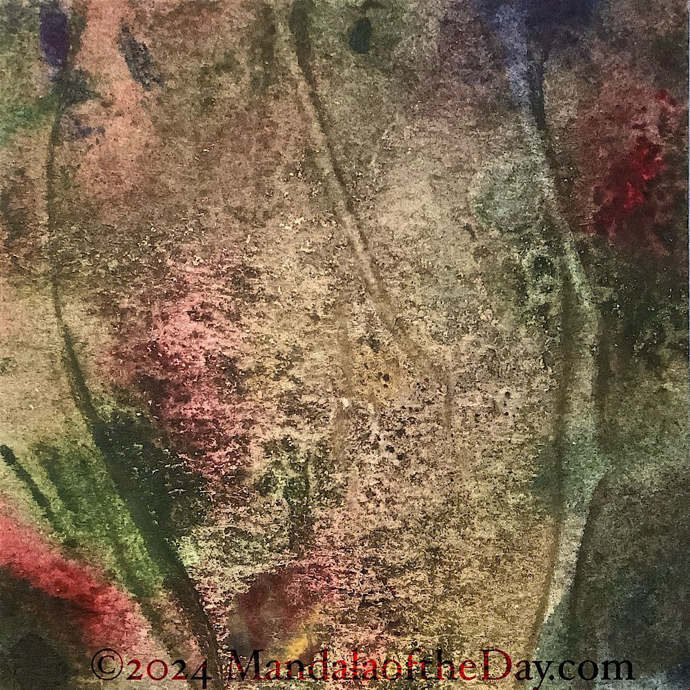 abstract background of muted colors of olive green, maroon, light salmon, beige.