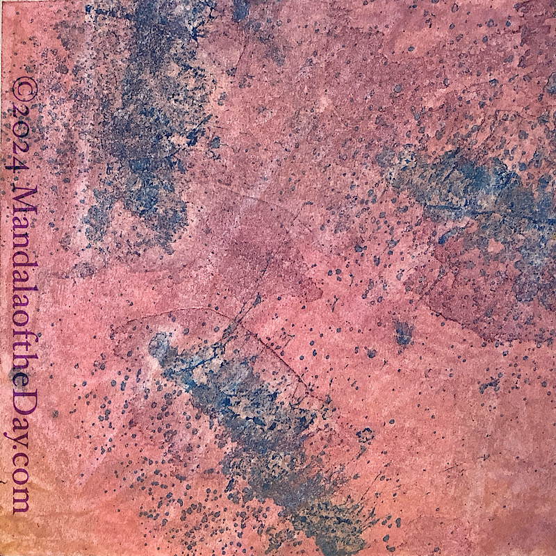 MotD 24-258 Spontaneity — Before. textured abstract background of muted magenta and indigo blue.