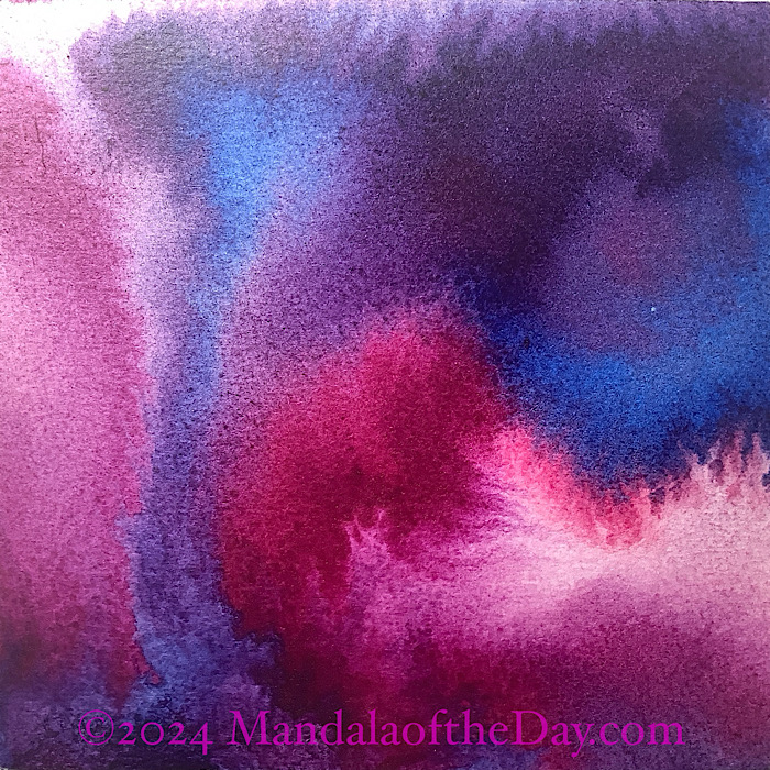 MotD 24-292 Accomplishment — before. bold abstract background with colors of pink, red, magenta, blue, and purple.