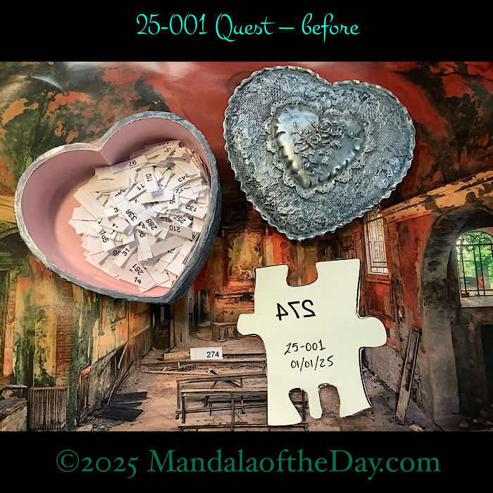 MotD 25-001 Quest — before. backside view of puzzle piece 274