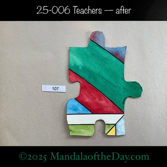 MotD 25-006 Teachers — after. front side of puzzle piece no. 107