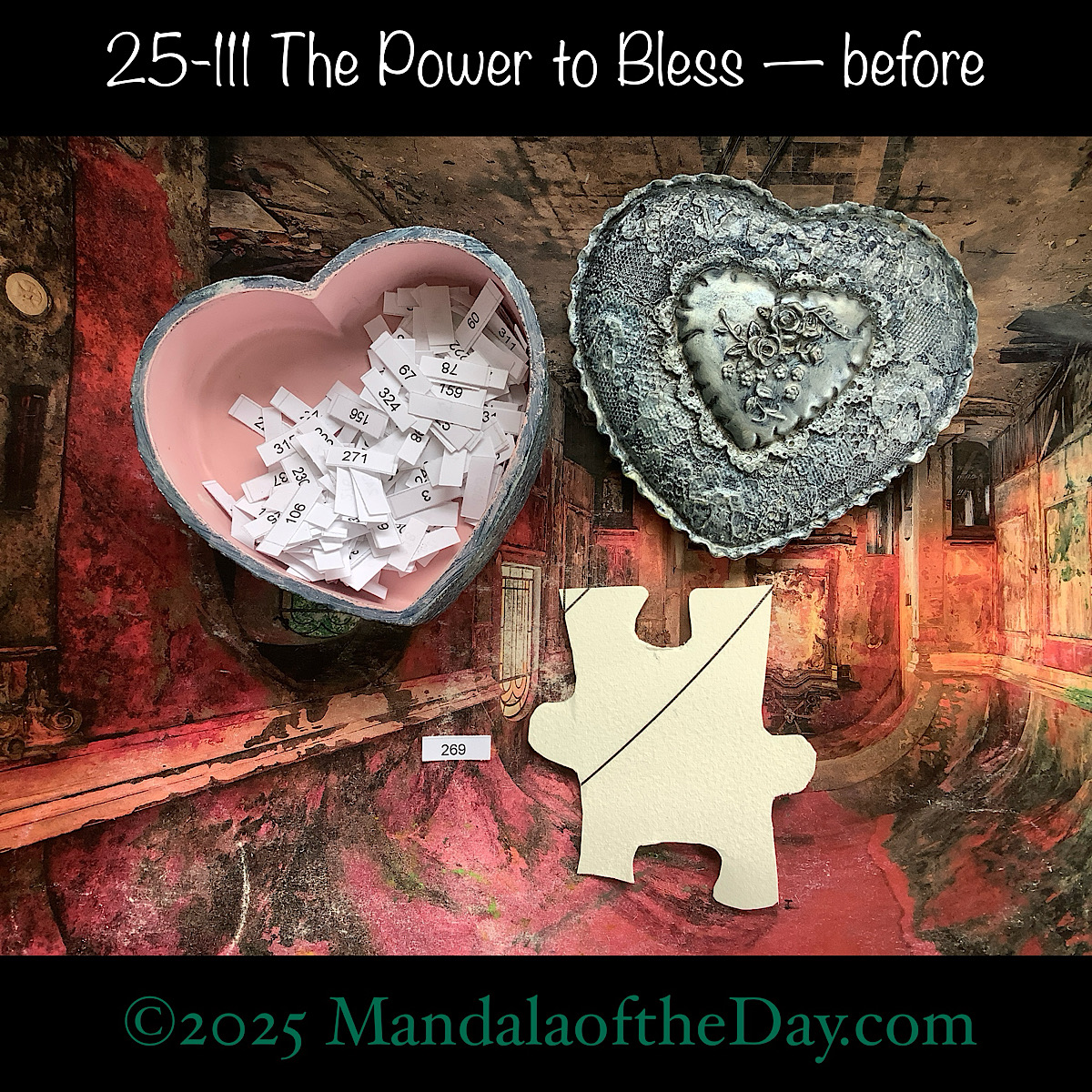 MotD 25-111 The Power to Bless — before. front side of Puzzle Piece No. 269