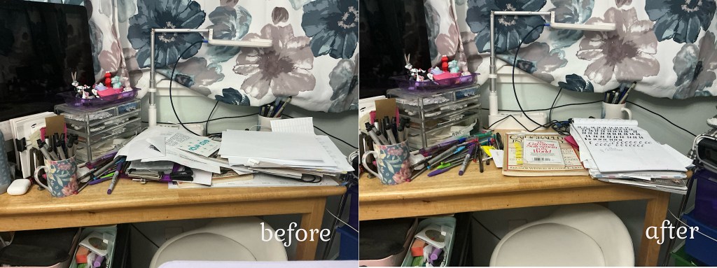 Decluttering My Table Top Challenge — Day 2